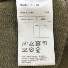 將圖片載入圖庫檢視器 Madison Blue マディソンブルー PANEL FLARE SK HERRINGBONE パネルフレアスカート ロング コットン カーキ Mサイズ相当【中古】 レディース