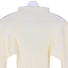 画像をギャラリービューアに読み込む, Pleated Please Issey Miyake プリーツプリーズ イッセイミヤケ プリーツ 長袖 ハイネック カットソー ホワイト XLサイズ相当【中古】 レディース