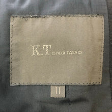 画像をギャラリービューアに読み込む, KT KIYOKO TAKASE ケーティー キヨコタカセ テーラードジャケット ウール ブラック Lサイズ相当【中古】 レディース