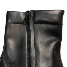 画像をギャラリービューアに読み込む, Christian Dior クリスチャンディオール サイドジップ ロゴ ショートブーツ レザー ブラック 24.5cm相当【中古】【新品同様】【美品】 レディース