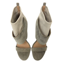 画像をギャラリービューアに読み込む, Belle by Sigerson Morrison ベル バイ シガーソン モリソン バイカラー ブーツサンダル グレー ベージュ 23.5-24cm相当【中古】【新品同様】【美品】 レディース