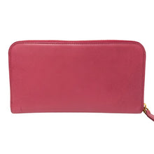 画像をギャラリービューアに読み込む, PRADA プラダ ラウンドファスナー 1M0506 長財布 サフィアーノレザー ピンク【中古】 レディース
