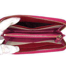 画像をギャラリービューアに読み込む, PRADA プラダ ラウンドファスナー 1M0506 長財布 サフィアーノレザー ピンク【中古】 レディース