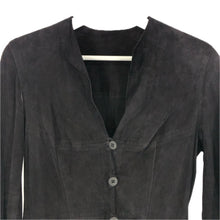 画像をギャラリービューアに読み込む, GIORGIO ARMANI ジョルジオアルマーニ レザージャケット 山羊/ゴートレザー ブラック M-Lサイズ相当【中古】 レディース