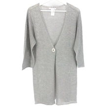 画像をギャラリービューアに読み込む, FABIANA FILIPPI ファビアナ フィリッピ メッシュ ロングカーディガン コットン グレー Mサイズ相当【中古】 レディース