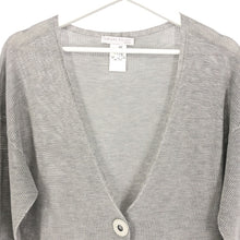 画像をギャラリービューアに読み込む, FABIANA FILIPPI ファビアナ フィリッピ メッシュ ロングカーディガン コットン グレー Mサイズ相当【中古】 レディース