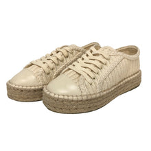 画像をギャラリービューアに読み込む, ARMANI EXCHANGE アルマーニエクスチェンジ エスパドリーユ XDC006 スニーカー ベージュ 23.5cm相当【中古】 レディース