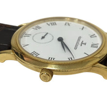 画像をギャラリービューアに読み込む, JAEGER-LECOULTRE ジャガー・ルクルト 34mm 純正尾錠 ジェントローム 152.1.81 腕時計 K18/750 手巻き ホワイト文字盤【中古】 メンズ