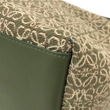 画像をギャラリービューアに読み込む, LOEWE ロエベ ワンショルダー キュービィバッグ スモール A906K75X06 ハンドバッグ カーフ/アナグラムジャガード アボカドグリーン【中古】 【美品】レディース