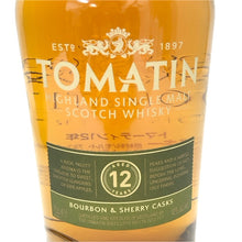 画像をギャラリービューアに読み込む, TOMATIN トマーティン 12年 未開栓 700ml 43度 バーボン&シェリーカスク スコッチ ウイスキー 【中古】【新品同様】