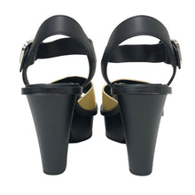 將圖片載入圖庫檢視器 MARNI マルニ ウェッジソール プラットフォーム バイカラー サンダル ラバー/レザー イエロー ブラック 26cm相当【中古】【新品同様】【美品】レディース