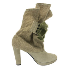 画像をギャラリービューアに読み込む, ANTEPRIMA アンテプリマ ショート ブーツ スウェード/ニット ダスティグリーン 24-24.5cm相当【中古】【新品同様】【美品】レディース