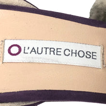 画像をギャラリービューアに読み込む, L'AUTRE CHOSE ロートレショーズ パンプス スウェード/ファー パープル 24-24.5cm相当【中古】【新品同様】【美品】 レディース