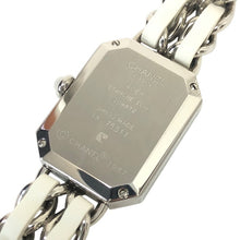 画像をギャラリービューアに読み込む, CHANEL シャネル プルミエール Mサイズ H1639 腕時計 ギャランティカード付 シルバー クオーツ シェル文字盤【中古】 レディース