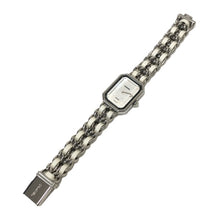 画像をギャラリービューアに読み込む, CHANEL シャネル プルミエール Mサイズ H1639 腕時計 ギャランティカード付 シルバー クオーツ シェル文字盤【中古】 レディース