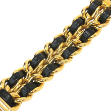 画像をギャラリービューアに読み込む, CHANEL シャネル プルミエール Mサイズ H0001 腕時計 GP ゴールド クオーツ ブラック文字盤【中古】 レディース