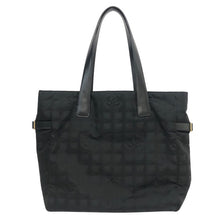 画像をギャラリービューアに読み込む, CHANEL シャネル ニュートラベルライン トートGM ギャランティカード付 ショルダーバッグ A15825 トートバッグ レザー/ナイロンキャンバス ブラック【中古】レディース
