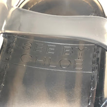 画像をギャラリービューアに読み込む, SEE BY CHLOE シーバイクロエ ストラップ レースアップ サンダル ラバー ブラック 24.5cm相当【中古】【新品同様】【美品】レディース