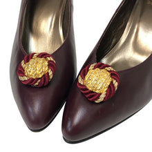 画像をギャラリービューアに読み込む, Burberrys バーバリーズ ポインテッドトゥ パンプス レザー ワインレッド 24.5cm【中古】【新品同様】【美品】レディース