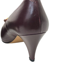 画像をギャラリービューアに読み込む, Burberrys バーバリーズ ポインテッドトゥ パンプス レザー ワインレッド 24.5cm【中古】【新品同様】【美品】レディース