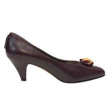 画像をギャラリービューアに読み込む, Burberrys バーバリーズ ポインテッドトゥ パンプス レザー ワインレッド 24.5cm【中古】【新品同様】【美品】レディース