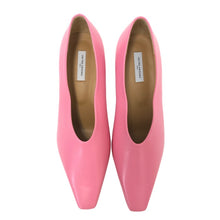 이미지를 갤러리 뷰어에 로드 , UNITED ARROWS ユナイテッドアローズ ポインテッド スクエア NAOKO TSUJI 辻直子 別注 パンプス レザー ピンク 25cm相当【中古】【新品同様】【美品】レディース