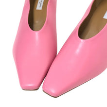 이미지를 갤러리 뷰어에 로드 , UNITED ARROWS ユナイテッドアローズ ポインテッド スクエア NAOKO TSUJI 辻直子 別注 パンプス レザー ピンク 25cm相当【中古】【新品同様】【美品】レディース