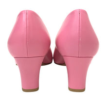 이미지를 갤러리 뷰어에 로드 , UNITED ARROWS ユナイテッドアローズ ポインテッド スクエア NAOKO TSUJI 辻直子 別注 パンプス レザー ピンク 25cm相当【中古】【新品同様】【美品】レディース