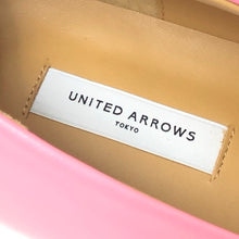 이미지를 갤러리 뷰어에 로드 , UNITED ARROWS ユナイテッドアローズ ポインテッド スクエア NAOKO TSUJI 辻直子 別注 パンプス レザー ピンク 25cm相当【中古】【新品同様】【美品】レディース