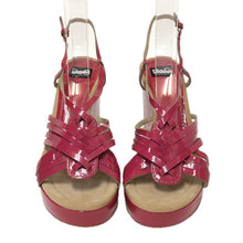 画像をギャラリービューアに読み込む, DOLCE&GABBANA ドルチェアンドガッバーナ ウェッジソール サンダル エナメル ピンク 25cm相当【中古】 レディース