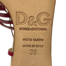 画像をギャラリービューアに読み込む, DOLCE&GABBANA ドルチェアンドガッバーナ ウェッジソール サンダル エナメル ピンク 25cm相当【中古】 レディース