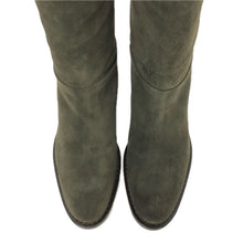 画像をギャラリービューアに読み込む, STARIONI スタリオーニ ニーハイ ブーツ スウェード カーキ サイズ38 24.5cm相当【中古】【新品同様】【美品】レディース