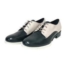 画像をギャラリービューアに読み込む, TOD’S トッズ レースアップシューズ バイカラー エナメル/パテントレザー グリーン ベージュ サイズ38.5(25.5cm相当)【中古】【新品同様】【美品】レディース