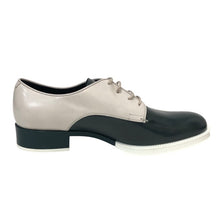 画像をギャラリービューアに読み込む, TOD’S トッズ レースアップシューズ バイカラー エナメル/パテントレザー グリーン ベージュ サイズ38.5(25.5cm相当)【中古】【新品同様】【美品】レディース