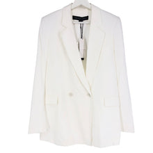 画像をギャラリービューアに読み込む, Theyskens' Theory ティスケンス セオリー 4104107 テーラードジャケット レーヨン ホワイト L相当【中古】【新品同様】【美品】レディース
