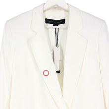 画像をギャラリービューアに読み込む, Theyskens' Theory ティスケンス セオリー 4104107 テーラードジャケット レーヨン ホワイト L相当【中古】【新品同様】【美品】レディース