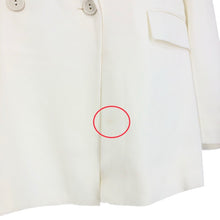 画像をギャラリービューアに読み込む, Theyskens' Theory ティスケンス セオリー 4104107 テーラードジャケット レーヨン ホワイト L相当【中古】【新品同様】【美品】レディース