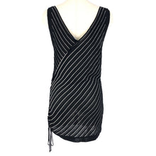 이미지를 갤러리 뷰어에 로드 , MAX MARA マックスマーラ チュニック ドローストリング タンクトップ/ビスコース ブラック ホワイト L-XL相当【中古】 レディース