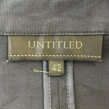 이미지를 갤러리 뷰어에 로드 , UNTITLED アンタイトル テーラードジャケット コットン ネイビー LL(2L)相当【中古】 レディース