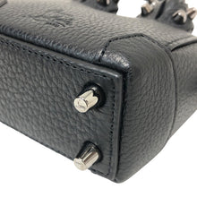 画像をギャラリービューアに読み込む, Christian Louboutin クリスチャンルブタン エロイーズ スタッズ バッグチャーム レザー ブラック ガンメタル【中古】【新品同様】【美品】ユニセックス
