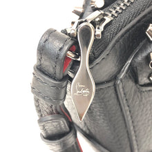 画像をギャラリービューアに読み込む, Christian Louboutin クリスチャンルブタン エロイーズ スタッズ バッグチャーム レザー ブラック ガンメタル【中古】【新品同様】【美品】ユニセックス