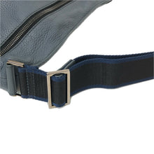 画像をギャラリービューアに読み込む, Furla フルラ ロゴ金具 ICARO イカロ 976644 ショルダーバッグ レザー ダスティブルー【中古】【新品同様】【美品】メンズ