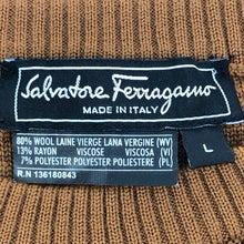 画像をギャラリービューアに読み込む, Salvatore Ferragamo サルヴァトーレフェラガモ ラメ入り セーター ニット/ウール ブラウン系 13号(LL)相当【中古】 レディース