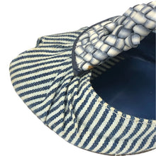 画像をギャラリービューアに読み込む, FENDI フェンディ アンクルストラップ サンダル デニム/レザー ブルー ホワイト 9.5cmヒール サイズ37.5(24.5cm相当)【中古】【新品同様】【美品】レディース