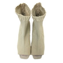 画像をギャラリービューアに読み込む, FRAY I.D フレイアイディー オープントゥ ニットブーツ アイボリー 24.5cm相当【中古】 レディース