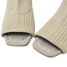 画像をギャラリービューアに読み込む, FRAY I.D フレイアイディー オープントゥ ニットブーツ アイボリー 24.5cm相当【中古】 レディース