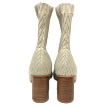 画像をギャラリービューアに読み込む, FRAY I.D フレイアイディー オープントゥ ニットブーツ アイボリー 24.5cm相当【中古】 レディース