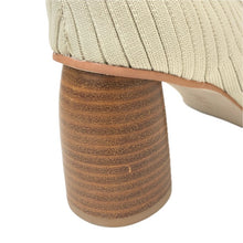 画像をギャラリービューアに読み込む, FRAY I.D フレイアイディー オープントゥ ニットブーツ アイボリー 24.5cm相当【中古】 レディース