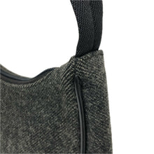 將圖片載入圖庫檢視器 PRADA SPORTS プラダスポーツ ワンショルダー ハンドバッグ ウール/レザー チャコールグレー【中古】 レディース