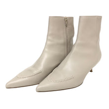將圖片載入圖庫檢視器 ODETTE E ODILE オデット エ オディール ジップアップ ショートブーツ レザー ベージュ 4.5cmヒール 24.5cm【中古】レディース